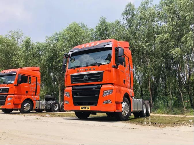 重汽汕德卡g7h燃气多少钱,中国重汽汕德卡g7s610马力牵引车