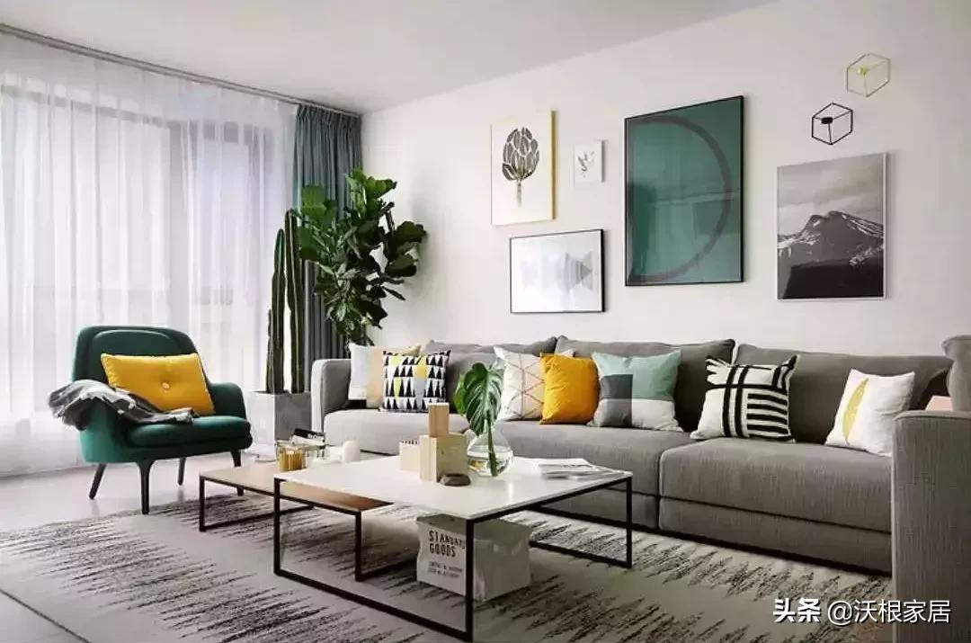 120平方三室一厅房子北欧风格,北欧风婚房布置效果图大全