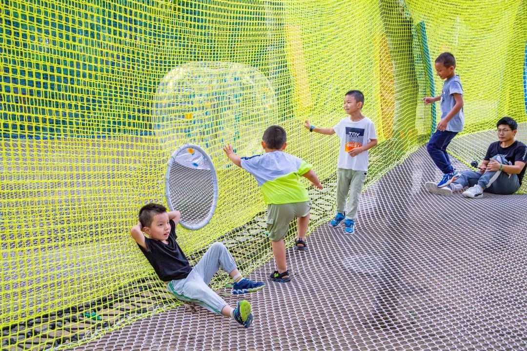 【FENG娱】来南宫五洲植物乐园体验火遍全网树上网绳乐园解压全靠它！