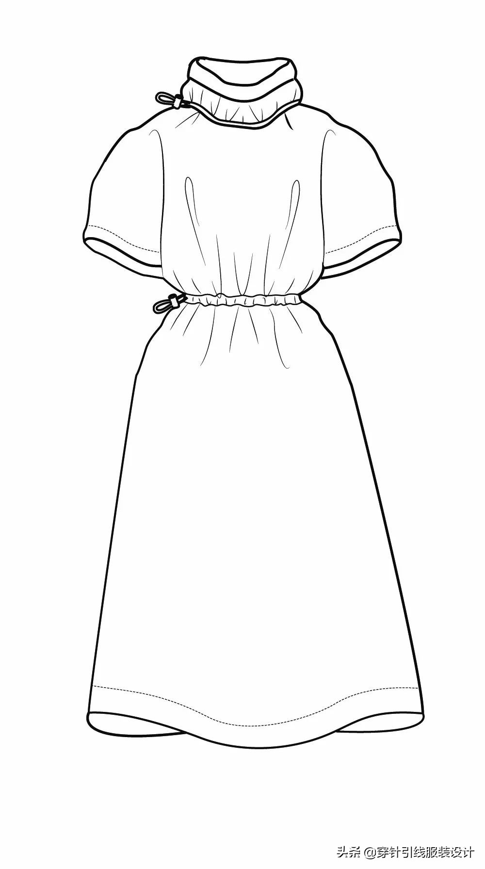 宽松洋气时装衬衣裙中长款,秋季爆款连衣裙衬衫裙