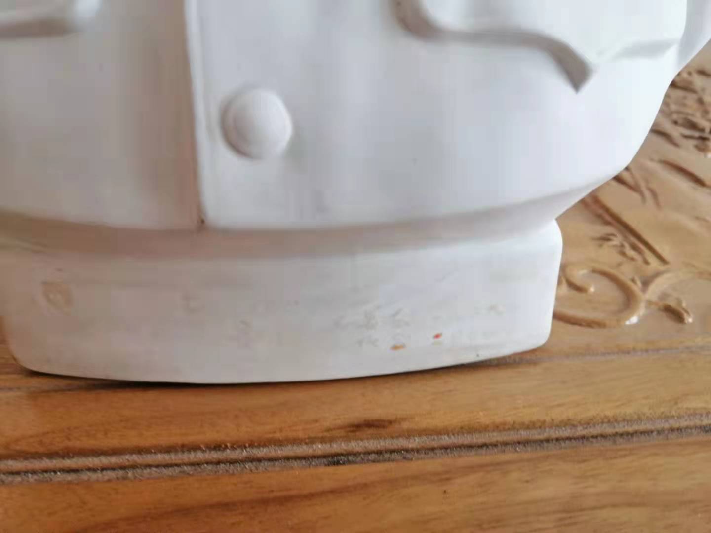 罕见的“福山陶瓷厂款”毛主席戴军帽素瓷像