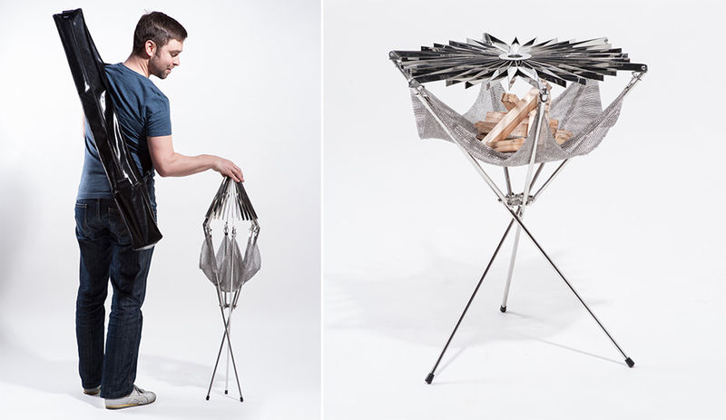 野外烧烤架折叠,简单好用的户外烧烤架