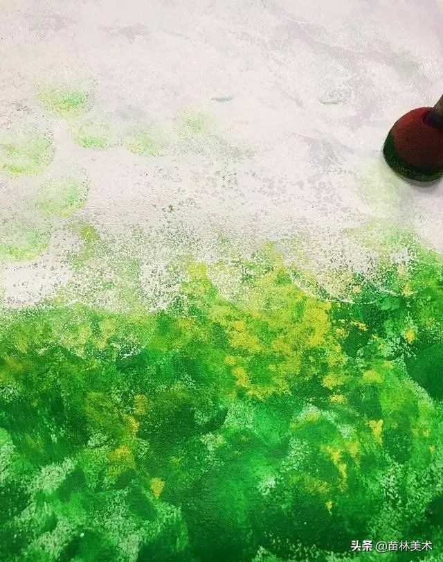 「创意水粉教案」公园里的一抹绿