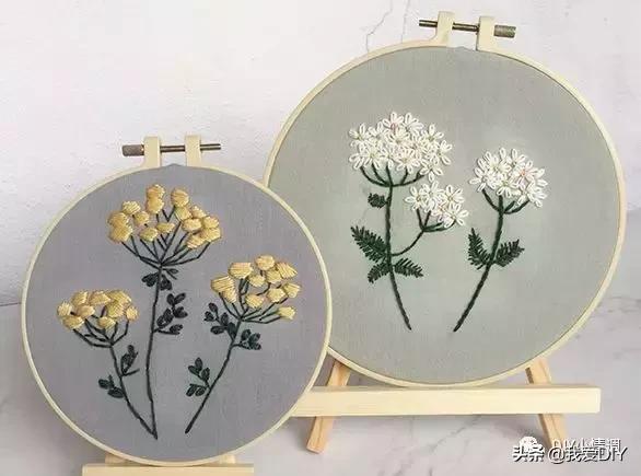 刺绣新手一步一步刺绣花,超详细的漂亮小花刺绣教程