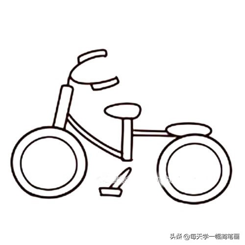 骑自行车的人怎么画简笔画,怎样画自行车简笔画简单又漂亮