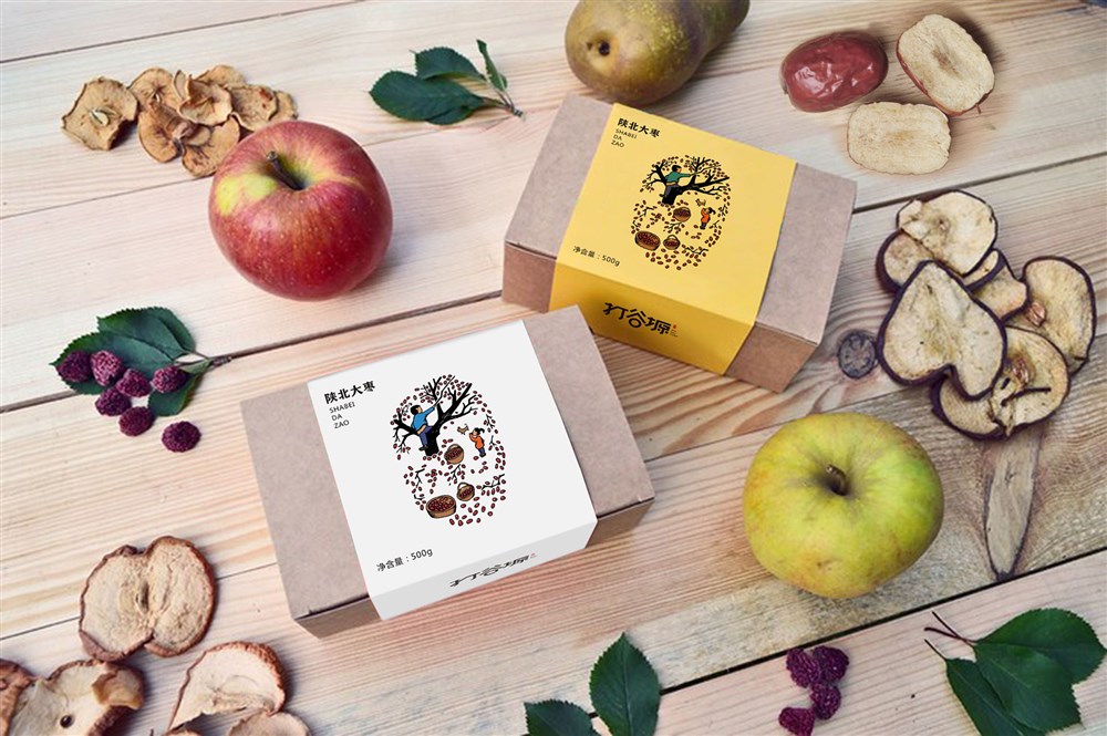 干果包装礼盒设计,智能干果包装设计