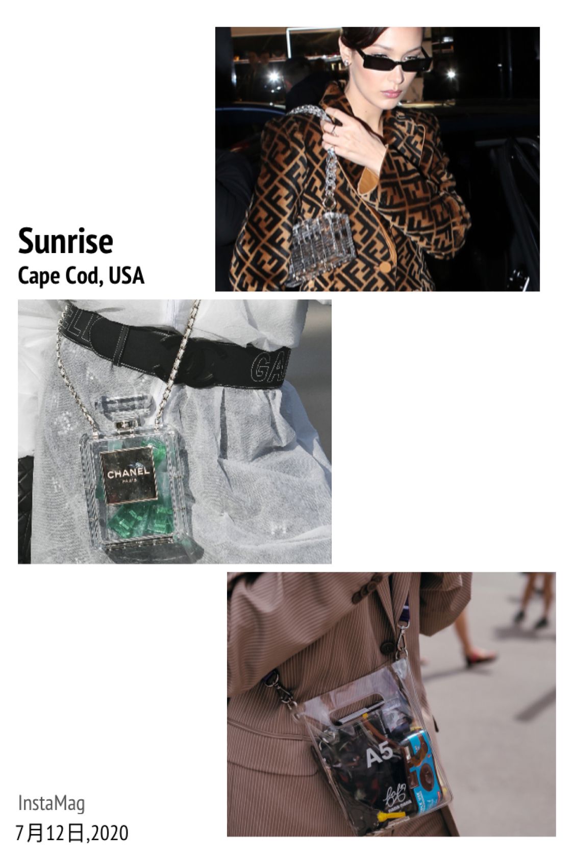 普通包包背腻了，试试“PVC”元素的包包吧，时髦吸睛很高级