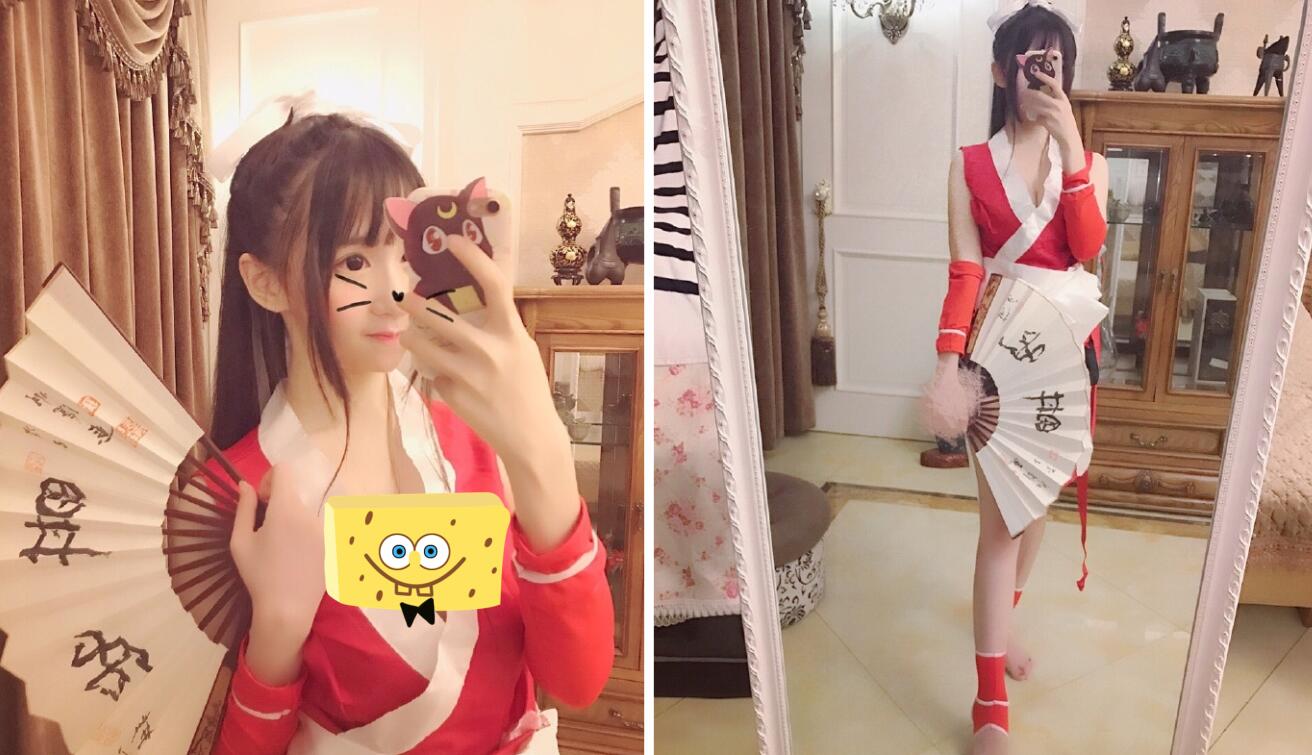 蔡萝莉cos同款,夏美酱媲美的cos