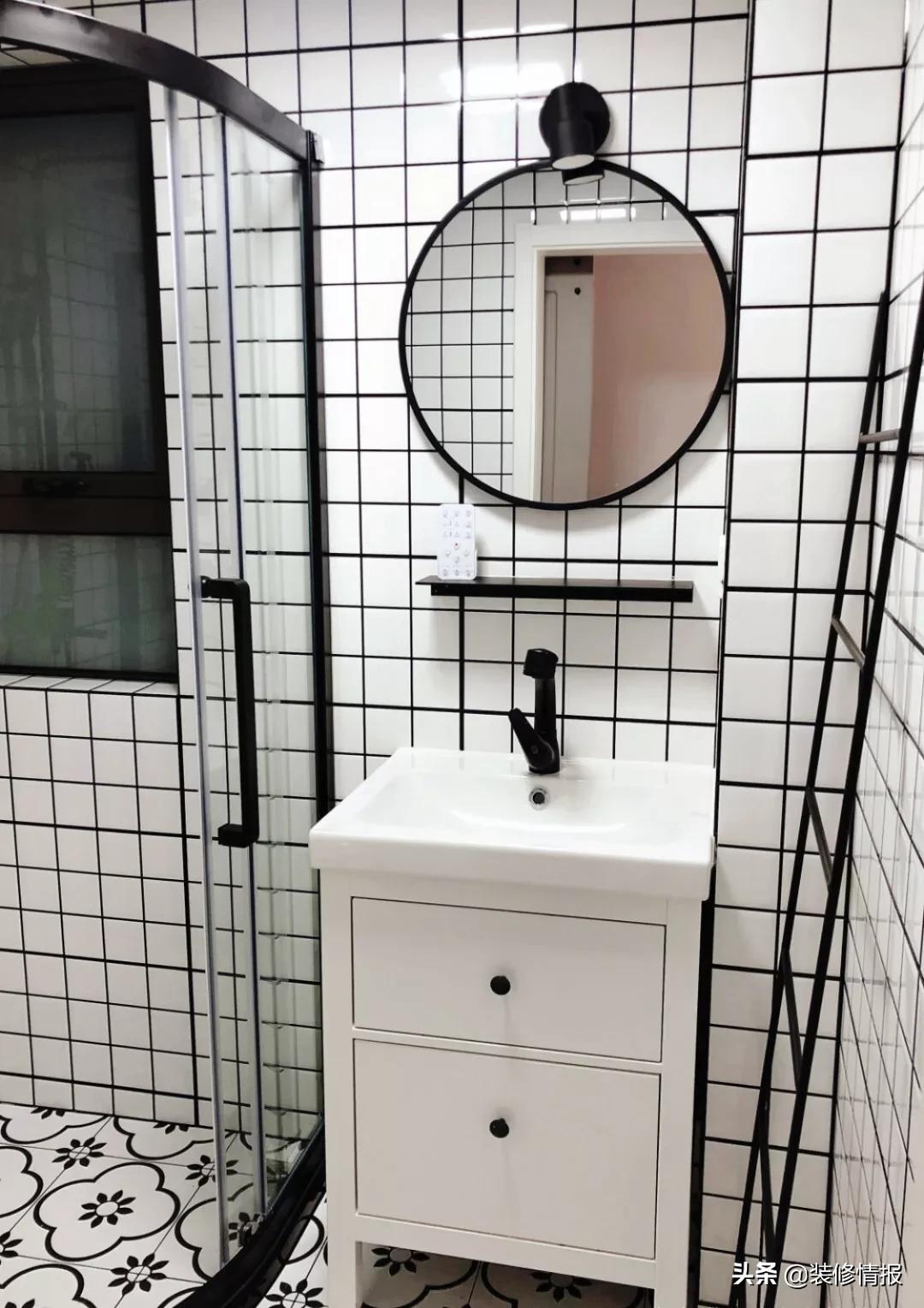 小户型卫生间平面布局最佳效果图,正方小户型卫生间设计布局