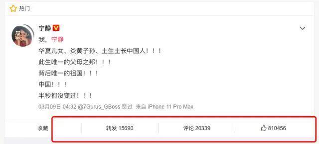 宁静回应国籍后再爆金句,宁静否认改国籍真相究竟是如何