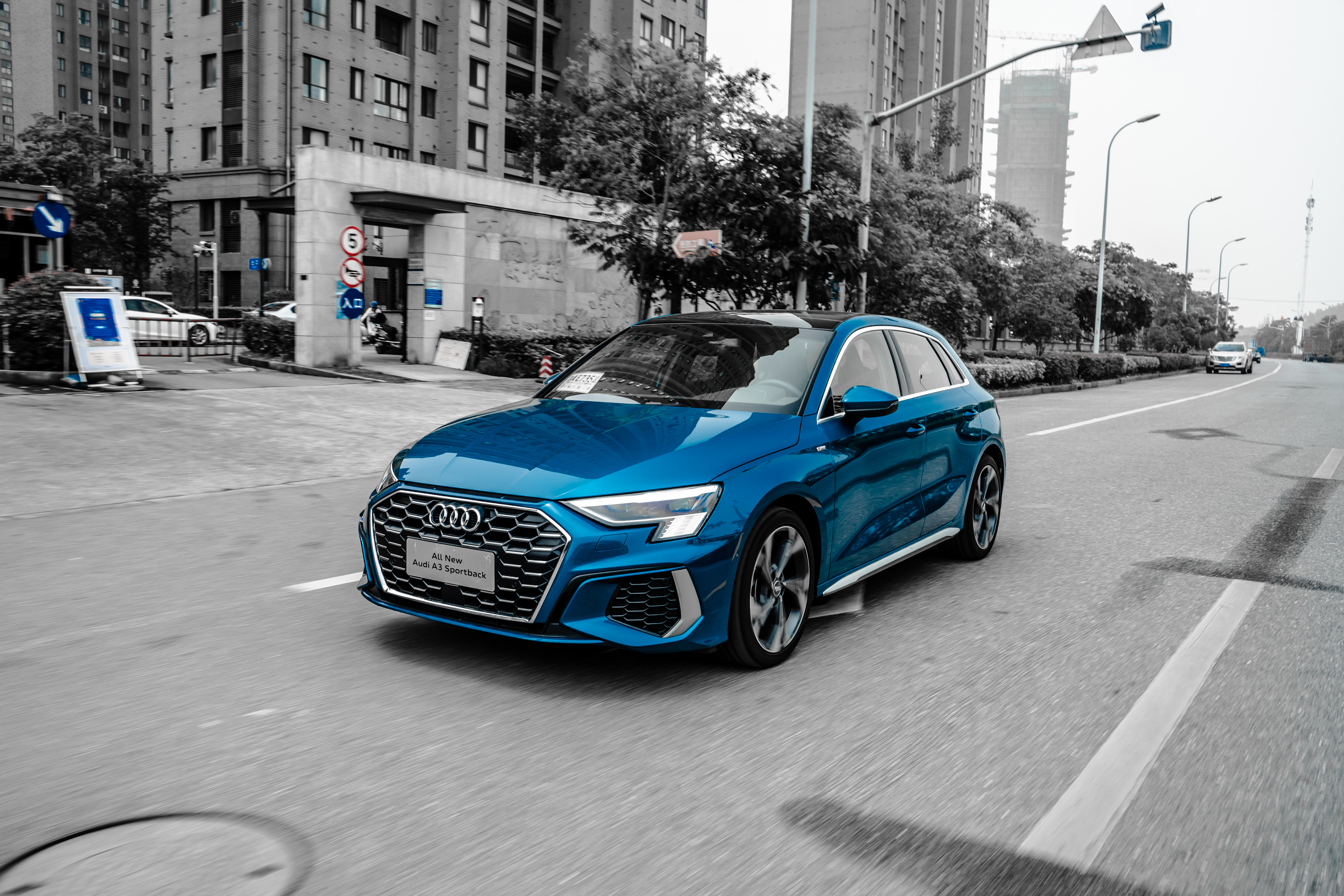 奥迪a3lsportback,奥迪a3sportback德国高速试驾