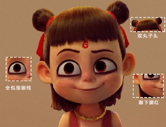 三岁的哪吒小爷有多潮？眼线腮红丸子头