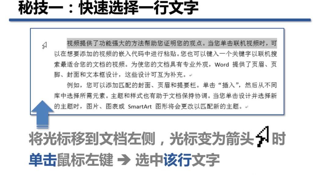 word鼠标拖动文字,word怎么用键盘选中文字