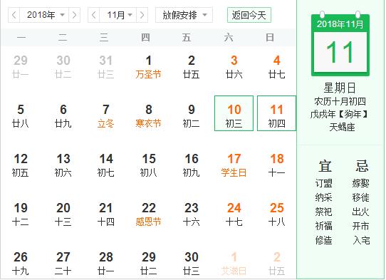 11月11日发生过什么事,11月11日发生的事情