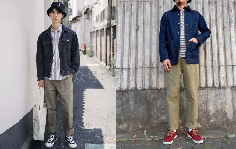 牛仔夹克怎么穿好看男生,牛仔夹克里边怎么搭配