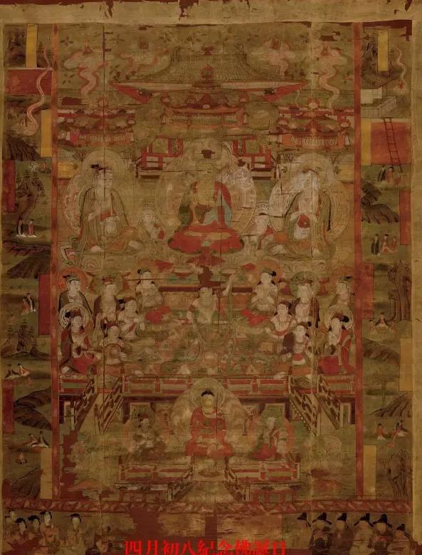 敦煌藏经洞释迦牟尼佛像,释迦牟尼佛成佛过程连环画