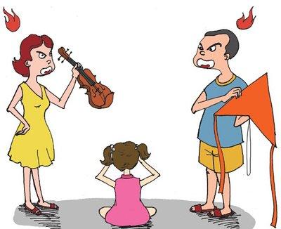 父母吵架离婚做儿女的应该怎么办,父母吵架儿女怎样调解