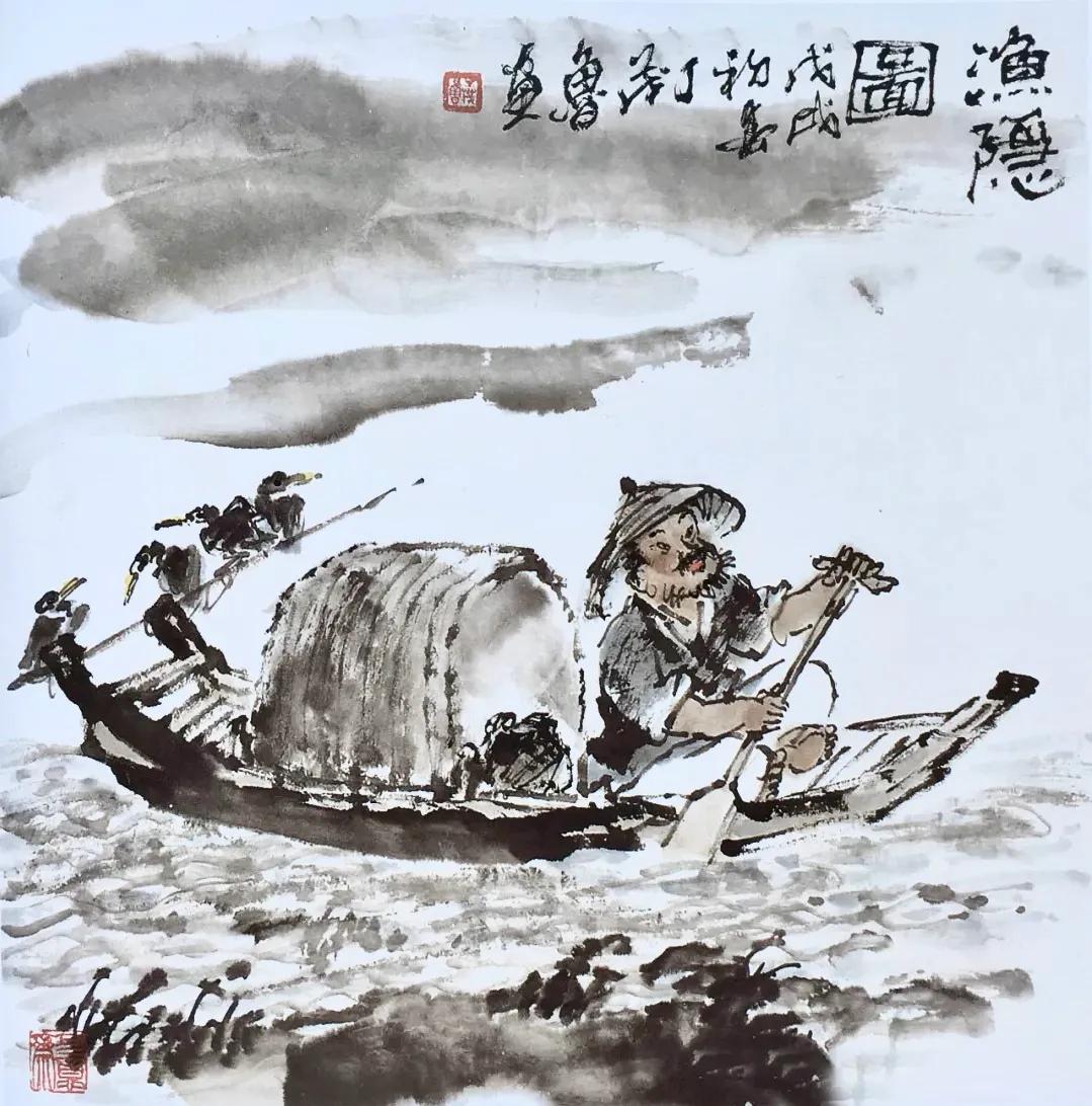 欣赏老画家水墨丹青,丁茂鲁书画作品欣赏