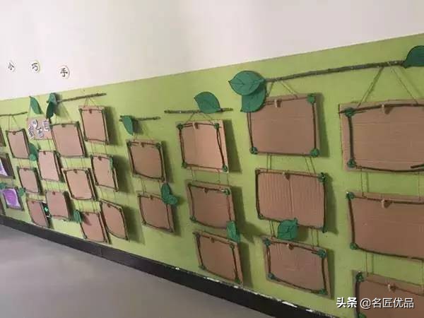 幼儿园废物纸板墙面环创,环创变废为宝