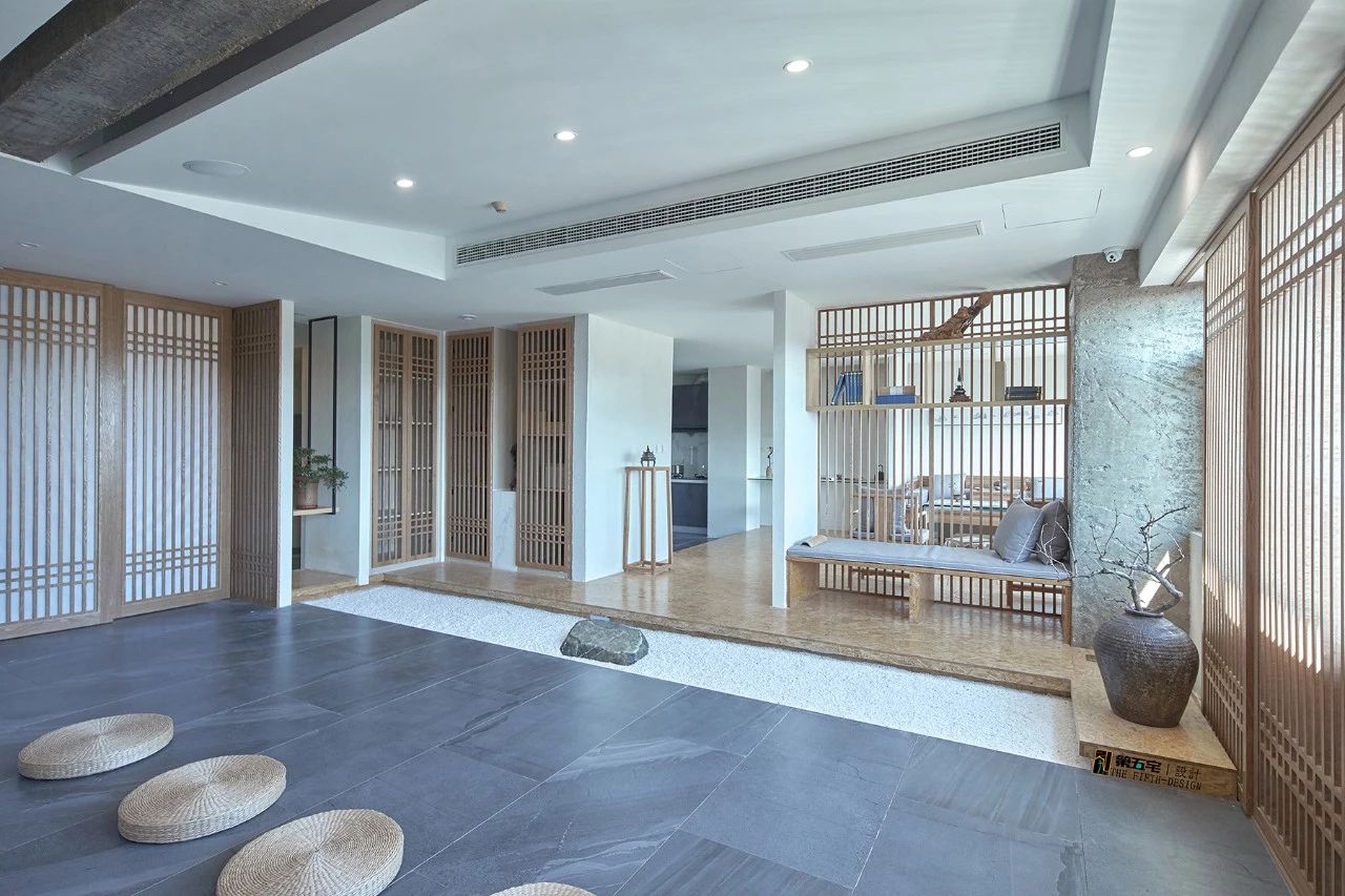 *安泰**保利商务大厦22楼智悲禅修中心300平会所装修,完工实景拍摄