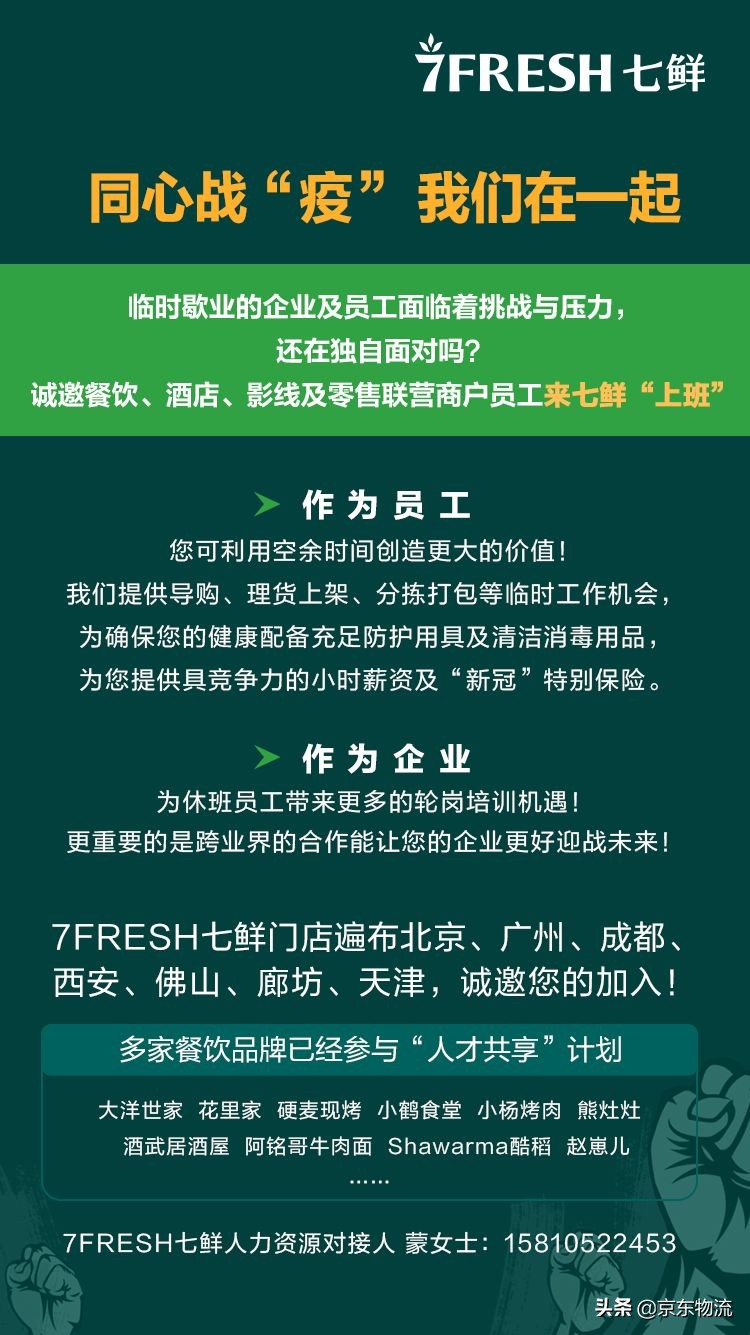 抗疫情稳就业，京东集团达达集团将招募超35000个正式及临时员工
