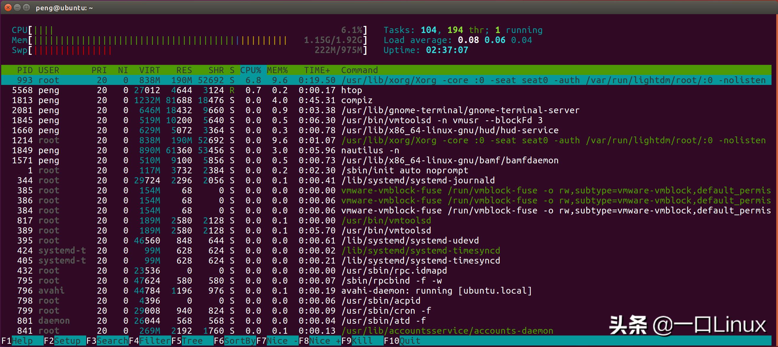 linux查看内存占用细节的方法,linux查看java内存占用