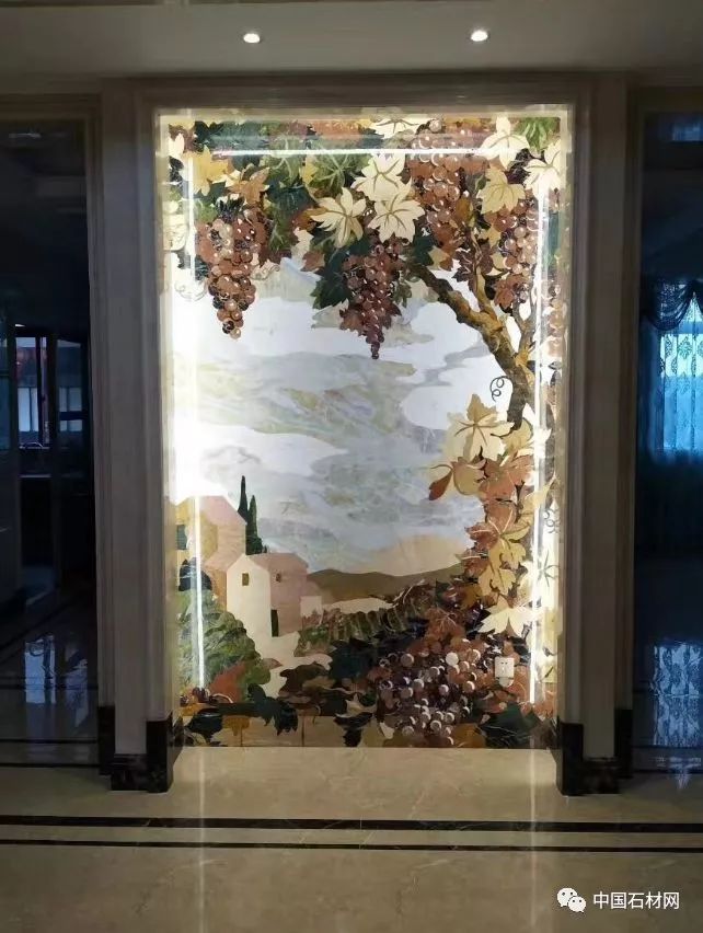 石材水刀加工方法,地面玄关石材水刀拼花效果图