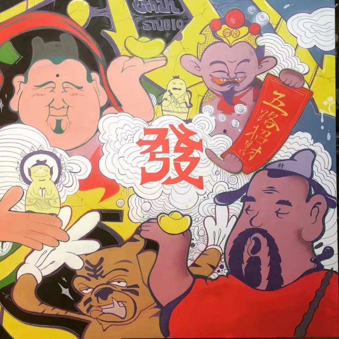 跨界首秀！街头涂鸦x花艺装置艺术，打造全球最IN潮流现场