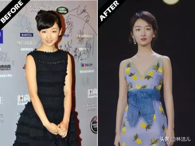 当钟楚曦和江疏影同穿印花连衣裙,倪妮钟楚曦写真