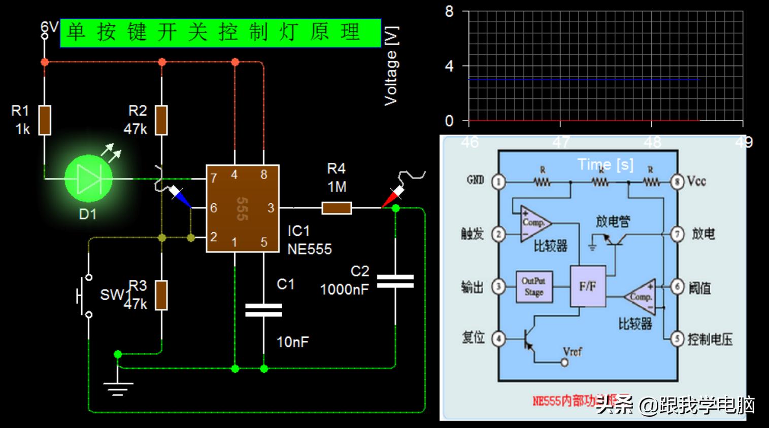 单开关控制一个灯的程序,单按键控制灯