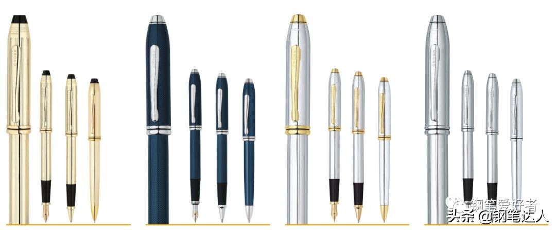美国出名的钢笔品牌,美国高仕cross新世纪磨砂黑中性笔