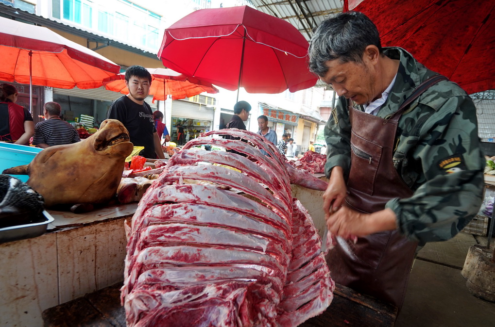 逛农村的农贸市场,逛屏边农贸市场