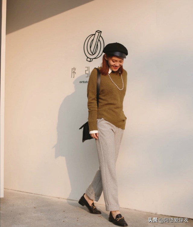 矮个子微胖145-150裤子加绒修身,个矮腿粗女生穿衣搭配