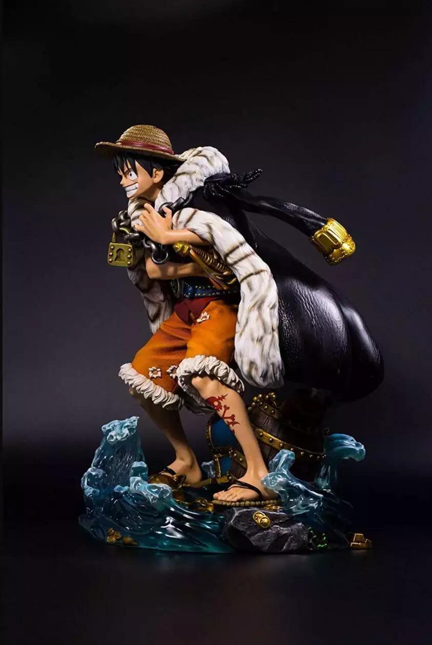 megahouse路飞弹跳人手办,海贼王路飞大秀霸王色霸气