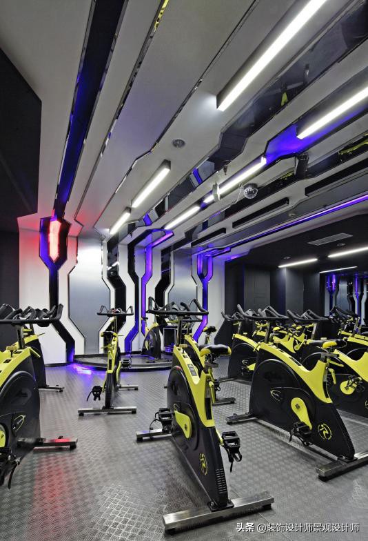 公司健身房设计效果图,书房健身房二合一设计效果图