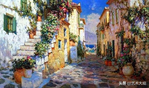 俄罗斯画家风景油画作品选集,尤里奥布霍夫人物画