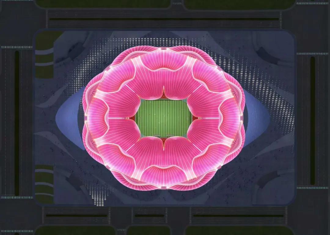 恒大莲花足球场,杭州奥体中心两朵大莲花