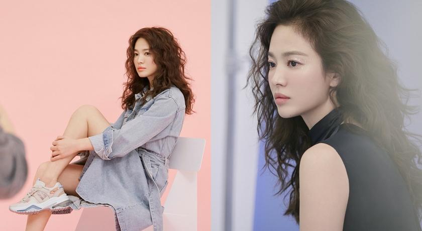 宋慧乔浪漫满屋斜马尾,宋慧乔长发卷发造型