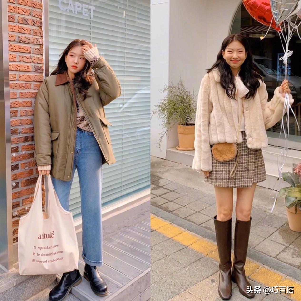 18套时尚减龄的韩范儿搭配示范,慵懒风韩系套装穿搭