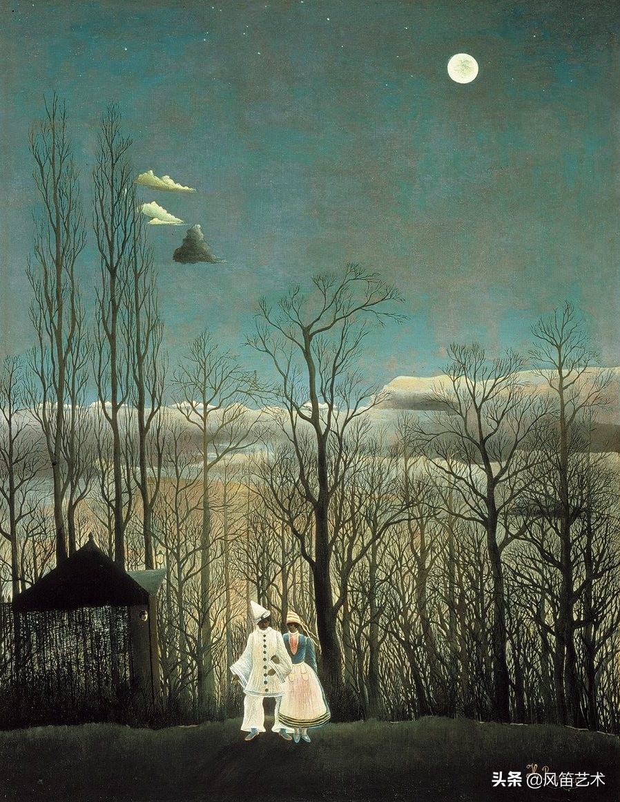 知名画家亨利卢梭世界名作欣赏,亨利卢梭丛林幻想