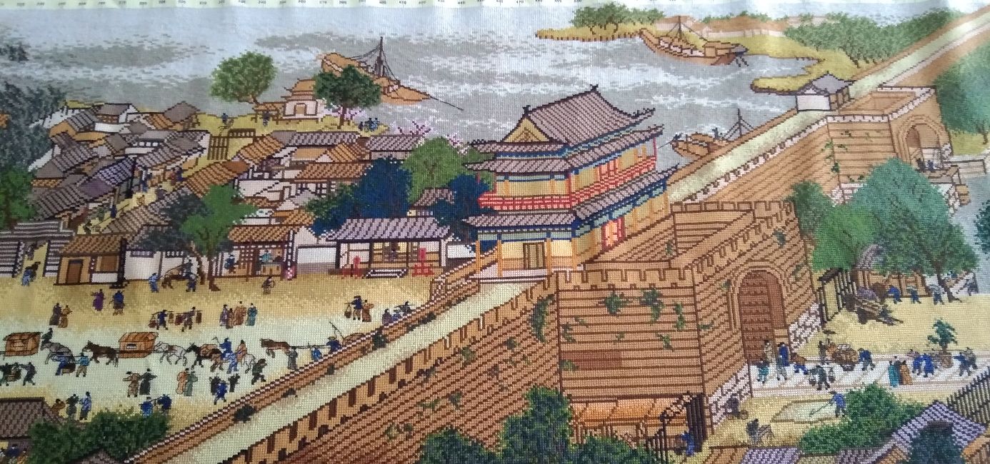 100万清明上河图十字绣,世界名画十字绣系列