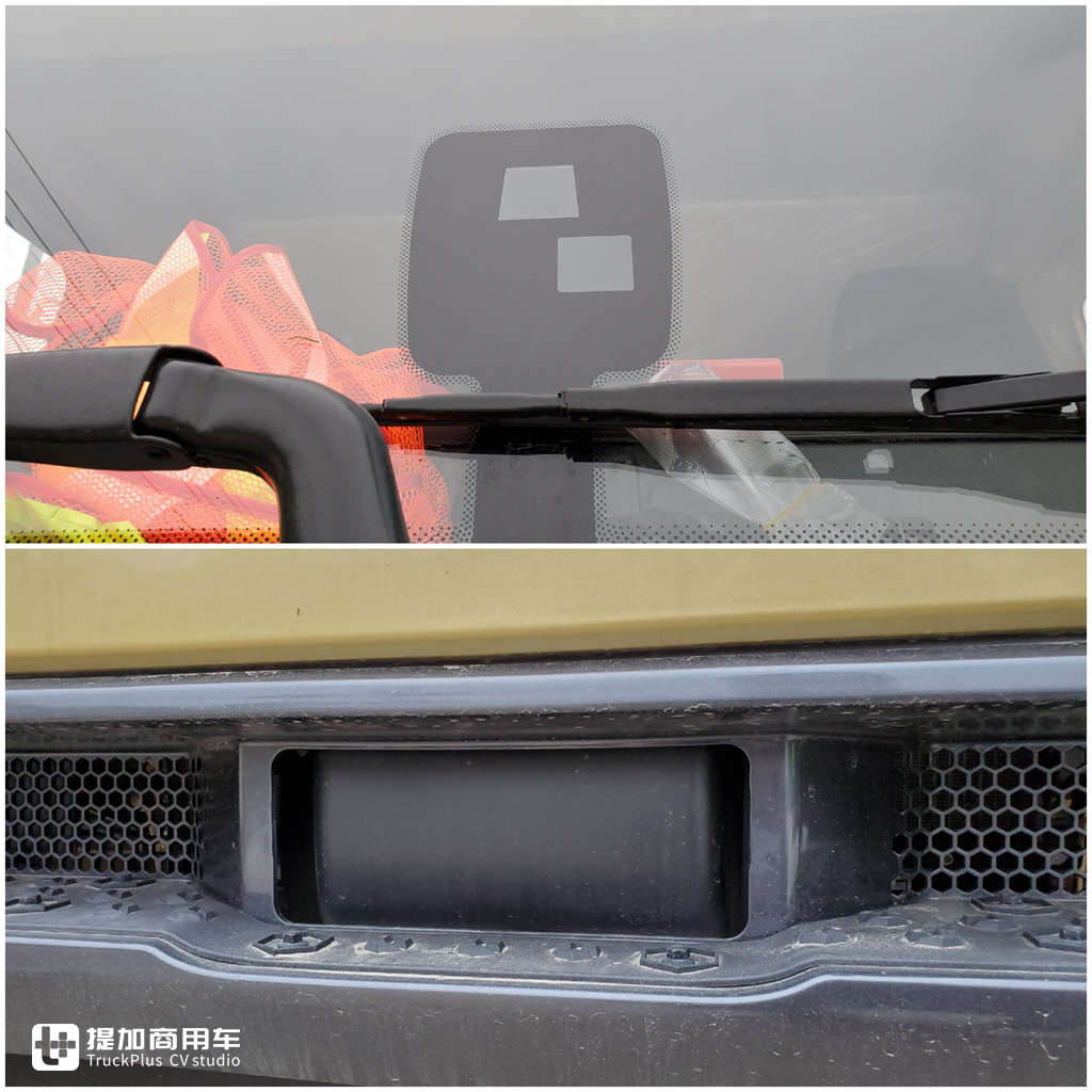 德龙新m3000矮顶牵引车感受,前脸加长改装