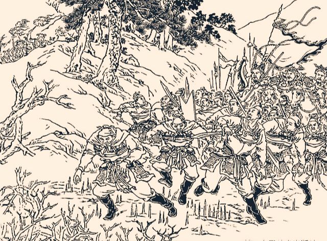 戚家军的杀器-长牌、绳串蒺藜与鬼箭伏弩。