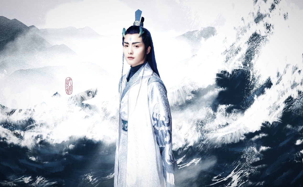 马天宇COS敖丙,hold住了白发又hold住蓝发的男人