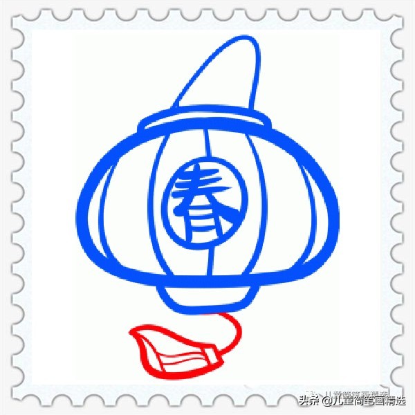 简笔画灯笼的画法,画灯笼简笔画的教程