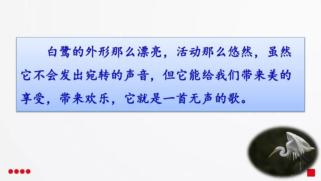 五年级部编版语文白鹭讲课视频,部编小学语文五年级上册白鹭课件