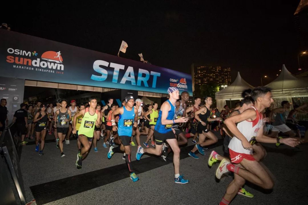 新加坡sundown夜间马拉松,新加坡日落马拉松终点