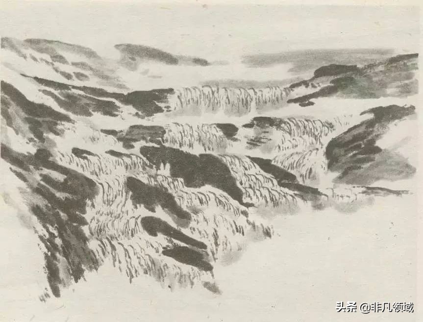 如何画水墨画初学者,中国画技法入门怎么画青绿山水