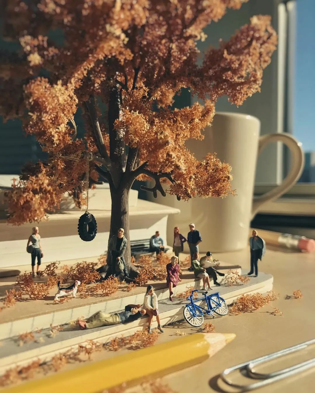 迷你版办公桌,森系书桌迷你世界