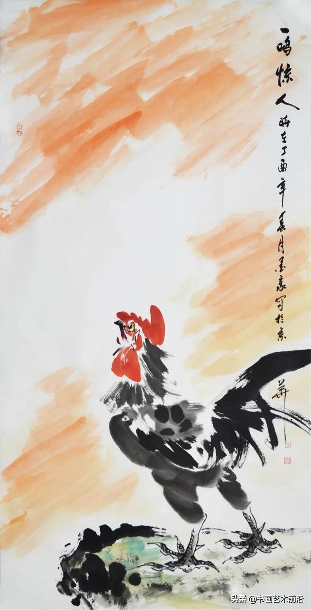 墨豪画鸡自成一家,墨豪画鸡高清大图